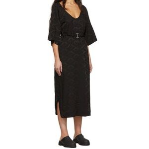 Ganni Elegant Black Midi Dress